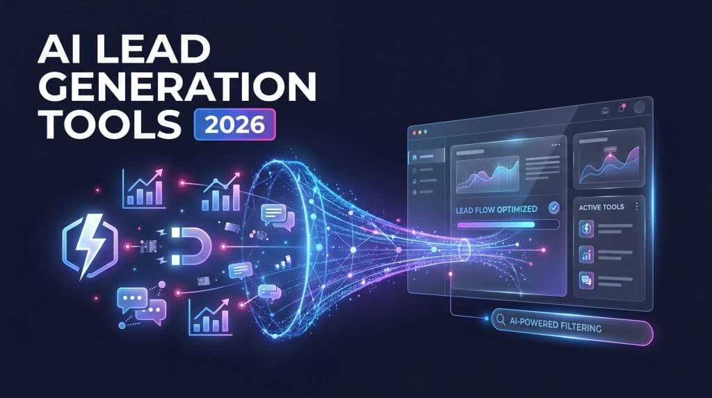 Best free AI lead generation tools 2026 dashboard illustration