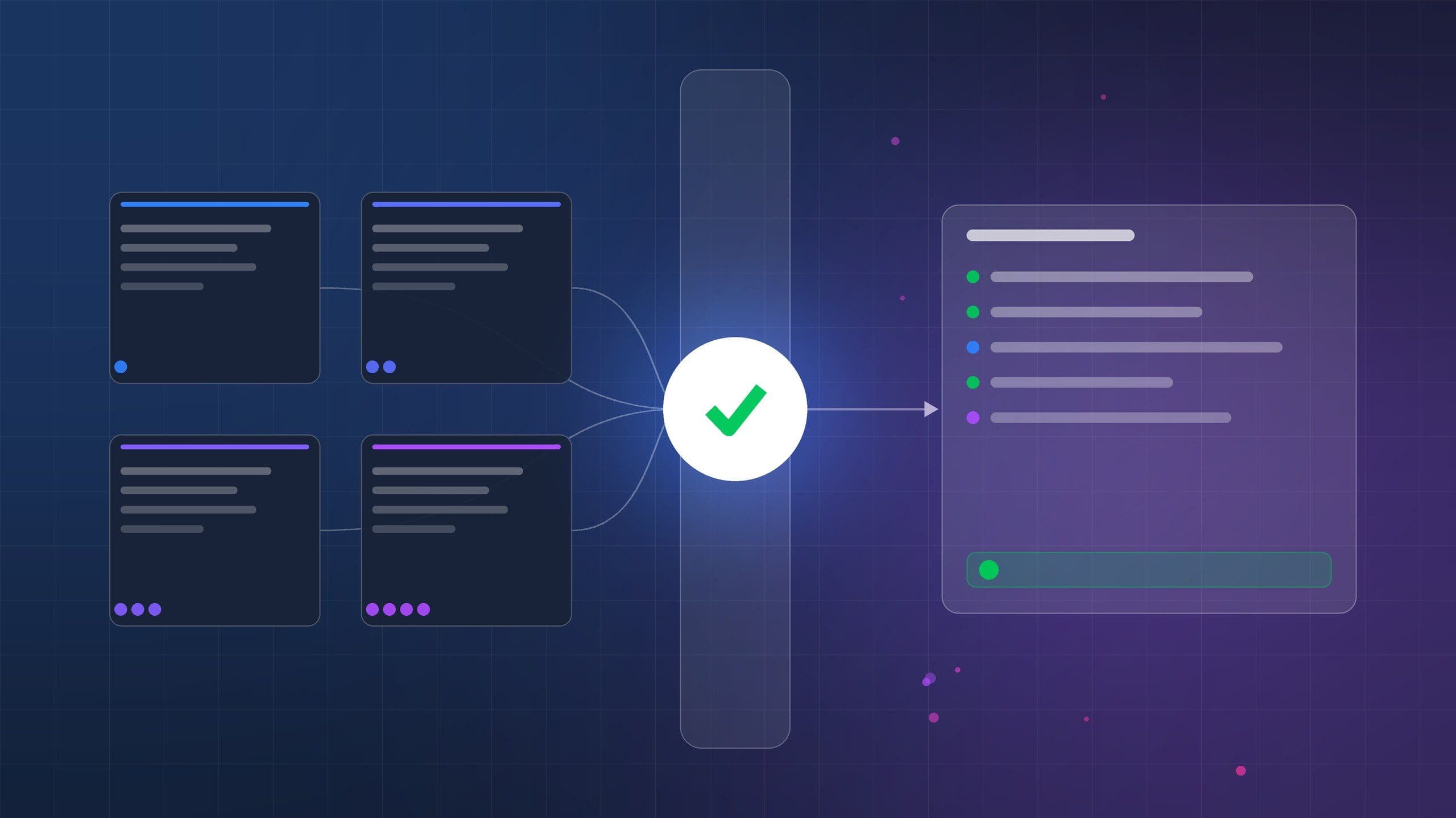 AI agent governance framework concept showing four autonomy levels and a human approval gate in MarqOps brand colors