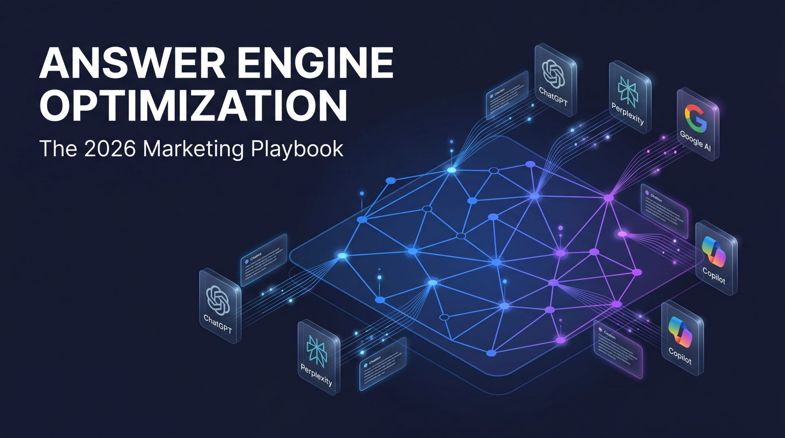 Answer Engine Optimization (AEO) guide 2026 - marketing visibility across ChatGPT, Perplexity, Google AI Overviews, and Copilot