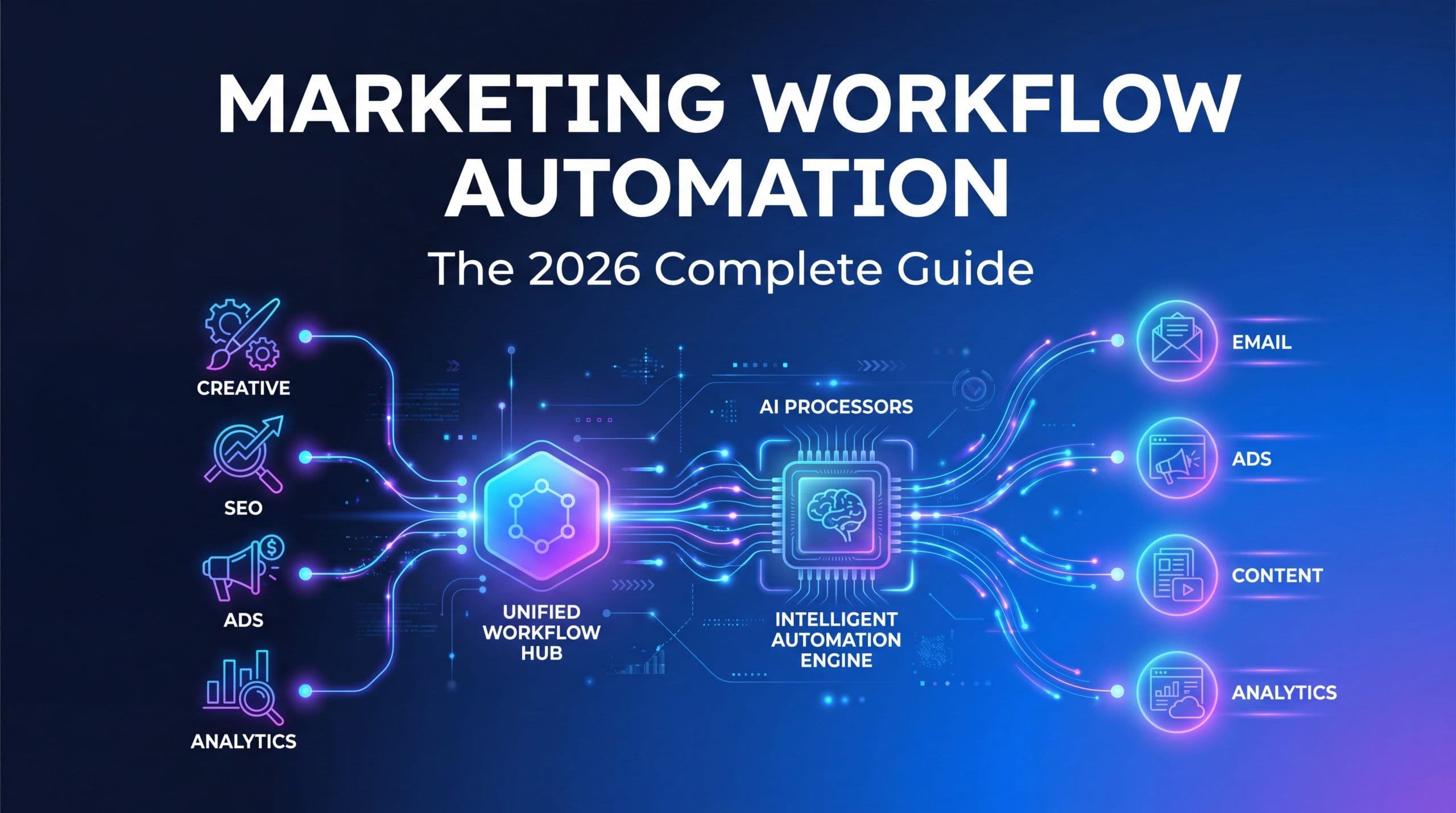 Marketing Workflow Automation 2026 - unified AI-powered marketing operations dashboard