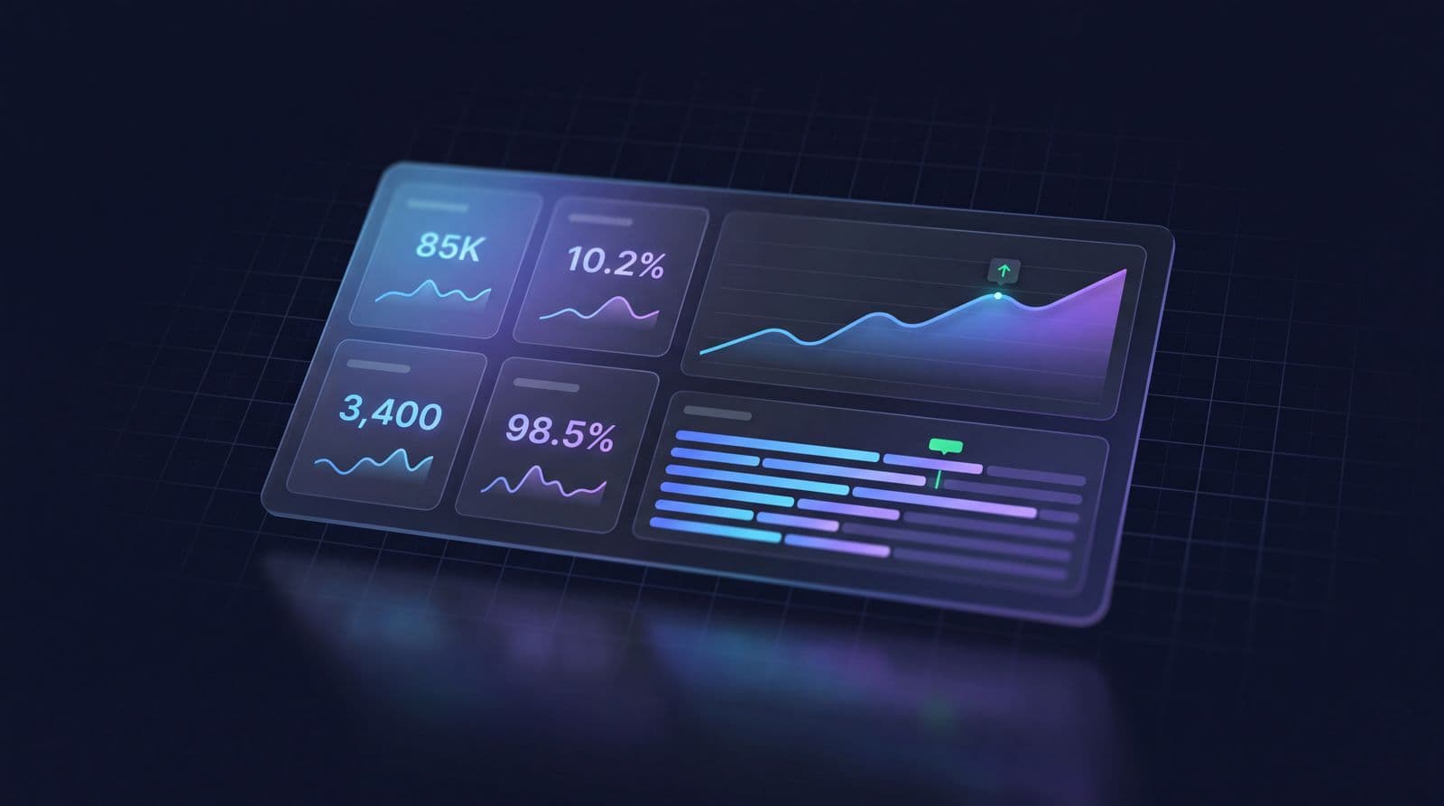 Marketing KPI dashboard showing revenue, pipeline and channel metrics