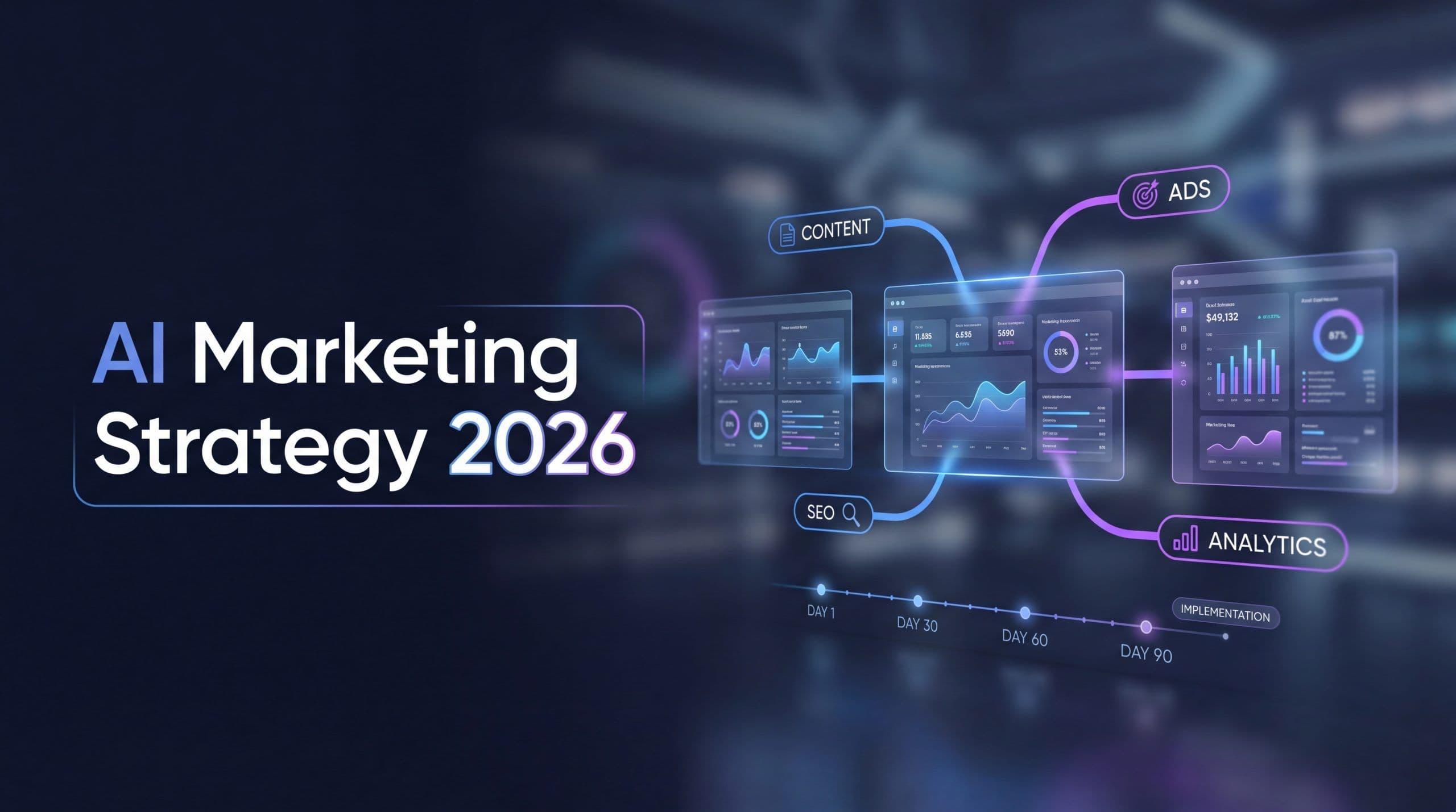 AI marketing strategy framework for 2026 with 90-day roadmap